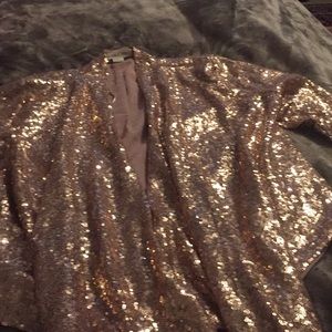 Holiday sequin jacket